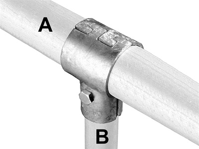 T-Verbinder 90° - Klauenschelle