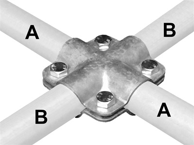 Kreuzverbinder 90° quadratisch